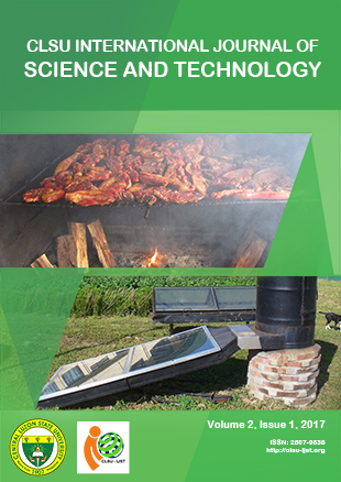 					View Vol. 2 No. 1 (2017): CLSU International Journal of Science & Technology
				