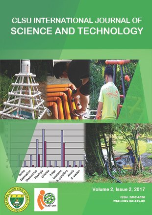 					View Vol. 2 No. 2 (2017): CLSU International Journal of Science & Technology
				